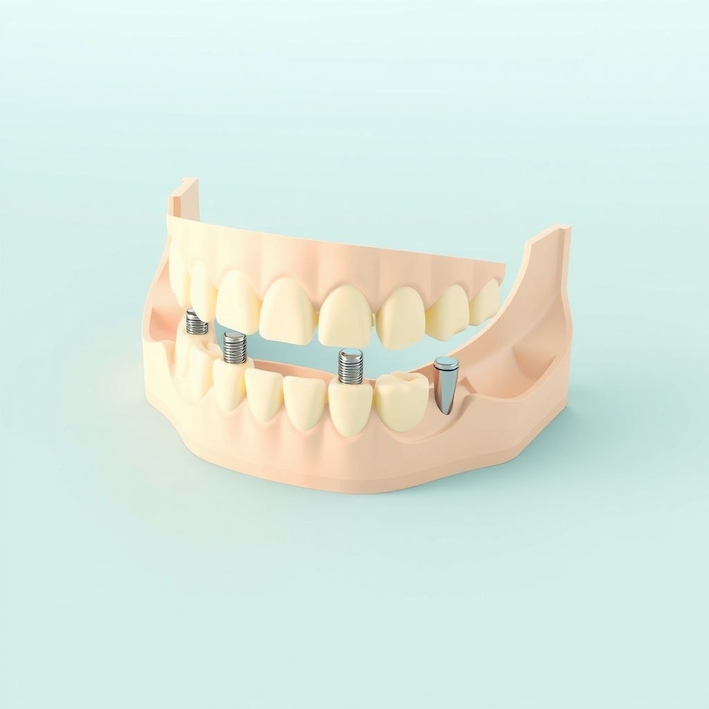 Illustration: All-on-4 Dental Implants: Restoring a Full Arch with Just Four Implants