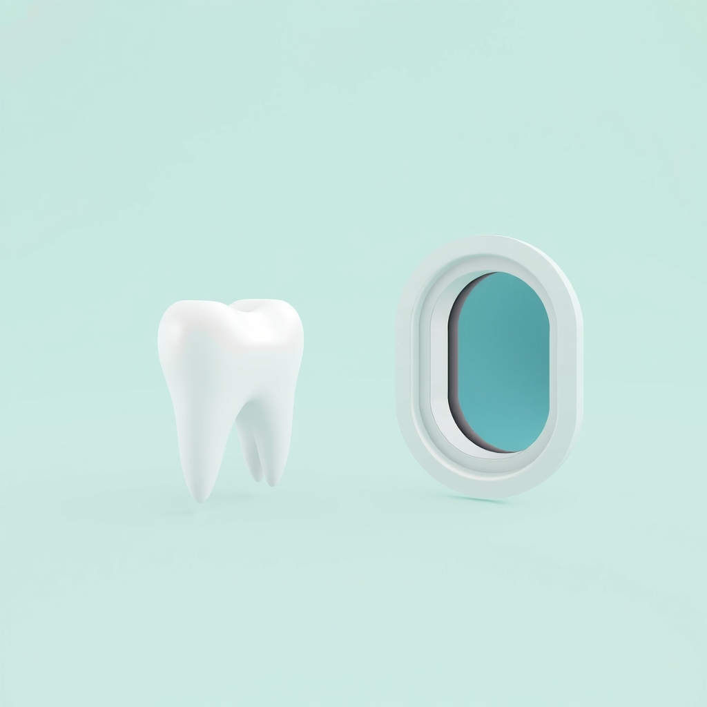 Illustration: Why Does My Tooth Hurt on a Plane? Understanding Dental Barotrauma